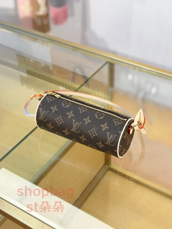 高仿包 LV Pochette Papillon 新款 老花 小圓筒包 M25703：圖片 5