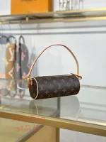 高仿包 LV Pochette Papillon 新款 老花 小圓筒包 M25703：圖片 3