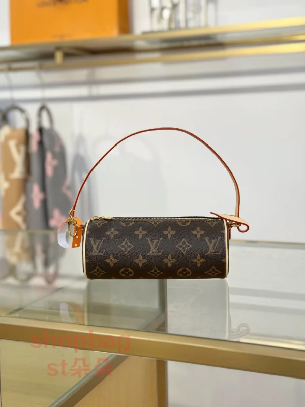 高仿包 LV Pochette Papillon 新款 老花 小圓筒包 M25703：圖片 2