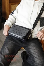 高仿包 LV Trio郵差包 黑花三合一斜挎包 M69443：圖片 27