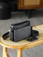 高仿包 LV Trio郵差包 黑花三合一斜挎包 M69443：圖片 5