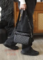 高仿包 LV Trio郵差包 黑花三合一斜挎包 M69443：圖片 26