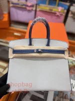 高仿愛馬仕 hermès Birkin 25 頂級原廠法羊 純手工蠟線縫製手提包：圖片 4