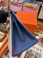 高仿愛馬仕 hermès Birkin 25 頂級原廠法羊 純手工蠟線縫製手提包：圖片 9