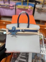 高仿愛馬仕 hermès Birkin 25 頂級原廠法羊 純手工蠟線縫製手提包：圖片 2